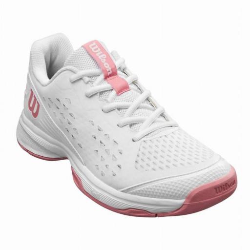 Zapatillas Wilson Rush Pro Junior (White/Mauveglow) [1]