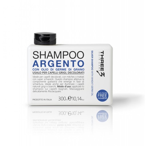 SHAMPOO ARGENTO con aceite de germen de trigo 300 ml. Para cabello gris o decolorado. [0]