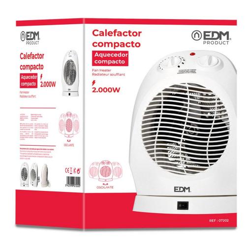 Calefactor de suelo - modelo vertical oscilante - 1000-2000w - edm [1]