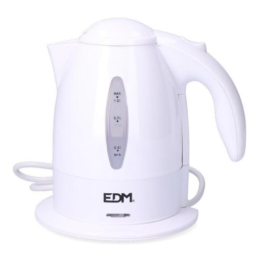 Hervidor de liquidos electrico "kettle" 2200w 1l edm