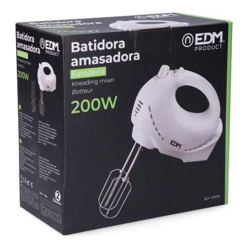 Batidora/amasadora turbo 200w edm [3]