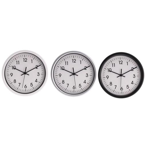 Reloj de pared redondo fondo blanco ø20x4cm colores / modelos surtidos [1]