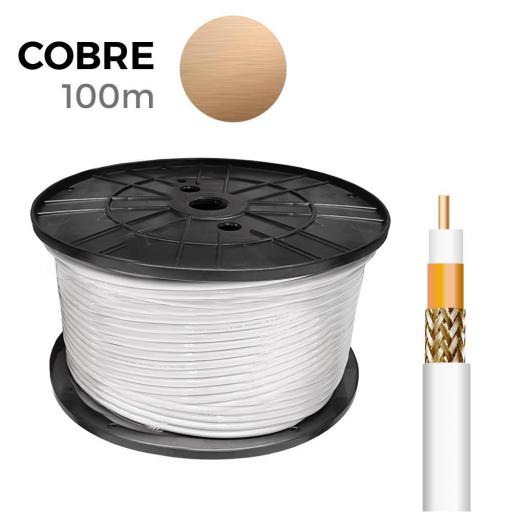 Cable coaxial apantallado 100% cobre edm euro/m [0]