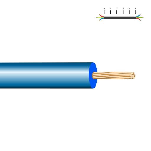 Cablecillo reforzado 1,5mm azul libre de halógenos euro/m [0]