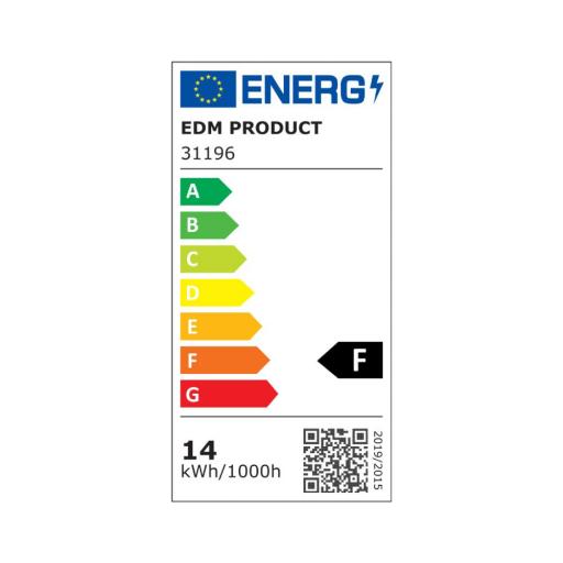 Tubo led t8 14w 1510lm 6500k luz fria (eq.30w) ø2,6x90cm edm [1]