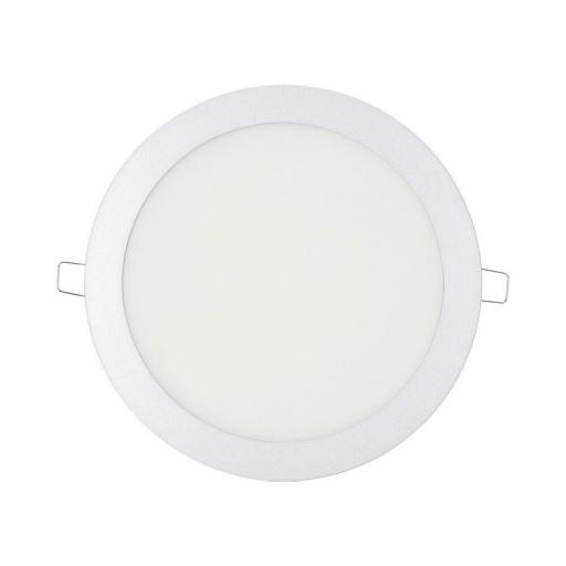 Downlight led empotrable redondo 20w luz dia 4000k 1500lm cromado ø22,5cm edm [1]