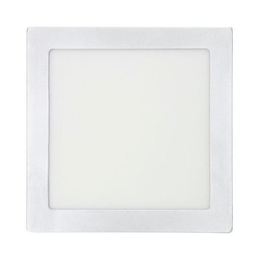 Downlight led superficie cuadrado 20w 1500lm 4000k luz dia blanco 22,5x22,5x4cm edm [1]