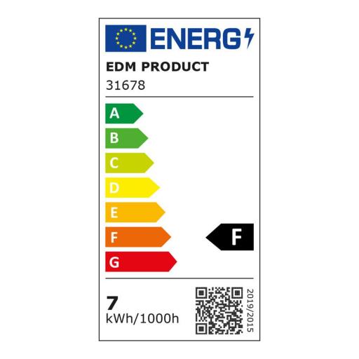 Regleta led con sensor 7w 480lm 6400k luz fria 5,5x43,9cm edm [1]