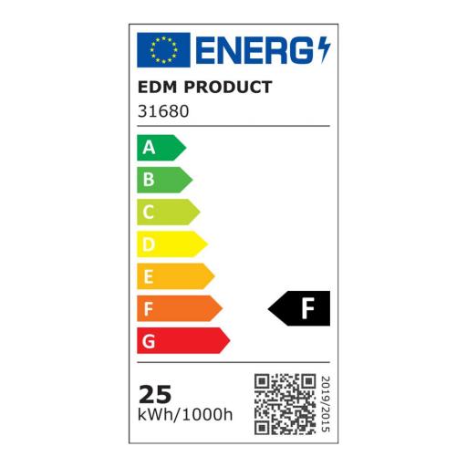 Regleta electronica led 25w 6400k luz fria 2000lm 12x61x3,1cm edm [1]