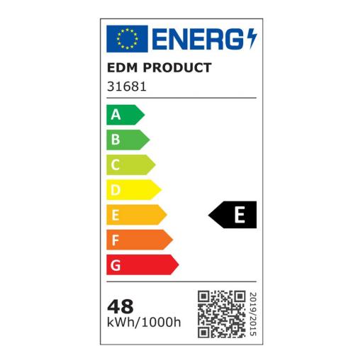 Regleta electronica led 48w 6400k luz fria 4200lm 12x121x3,1cm edm [1]