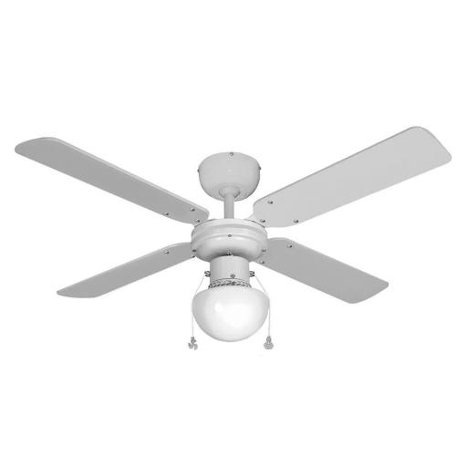 Ventilador de techo modelo caribe. color blanco. potencia: 50w aspas: ø102cm edm [0]