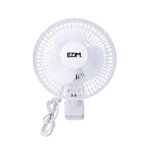 Ventilador de pinza. color blanco. potencia: 15w aspas: ø15cm 28cm edm [1]