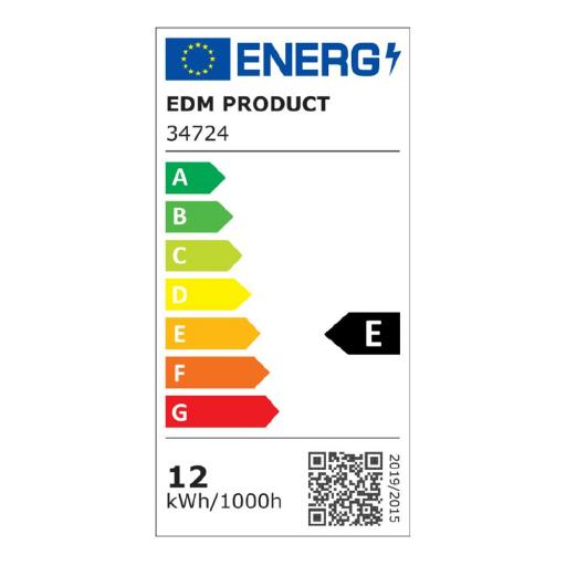 Aplique exterior led circular 12w ip65 4000k luz dia ø18,8x7,5cm edm [1]