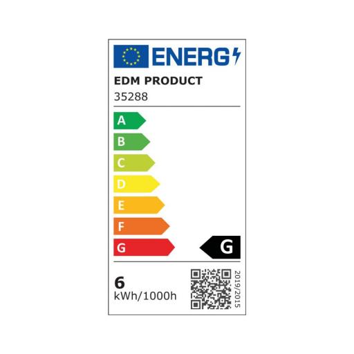 Bombilla dicroica led regulable gu10 6w 480lm 6400k luz fria ø5x5,5cm edm [1]