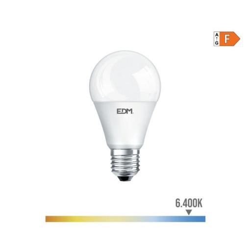 Bombilla standard led e27 12w 1154lm 6400k luz fria ø5,9x11,5cm edm [0]