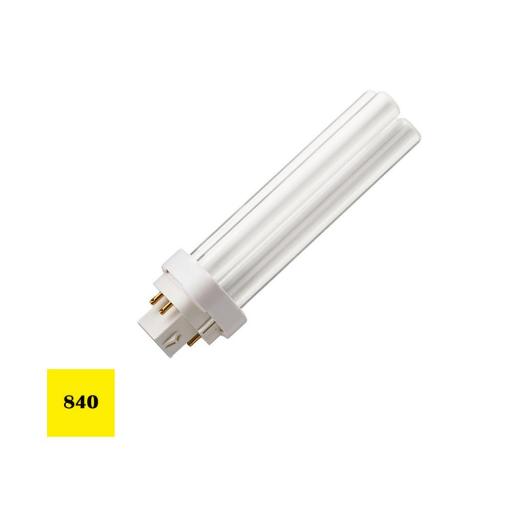 Bombilla bajo consumo ralux duo/e 26,9w g24q-3 pld-4pin 4000k. 17,4cm radium