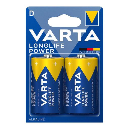 Pila varta alkalina longlife power d - lr20 (blister 2 unid.) ø34,2x61,5mm [0]