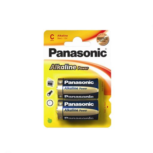 Pila alkalina panasonic bronze c - lr14 1,5v (blister 2 unid.) ø26,2x50mm [0]