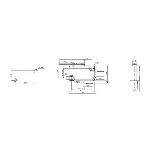 Micro switch fin de carrera on-on 16a 250v [1]