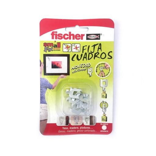 Fijacuadros blanco (blister 8 unid.) 522206 fischer [1]