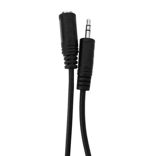 Prolongador 3m cable liso, jack macho 3,5mm stereo a jack hembra 3,5mm stereo edm [0]