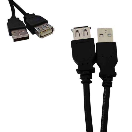 Cable usb 2.0 macho - hembra 5m [0]