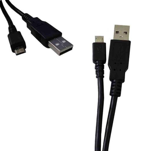 Cable conector de usb a micro usb 1,8m compatible samsung, sony, huawei, lg [0]