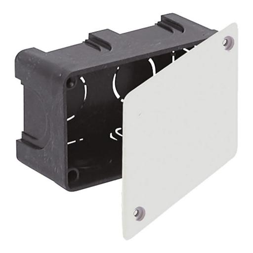 Caja rectangular 105x60x45mm con tornillos solera 361