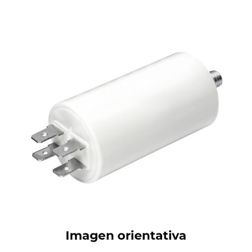 Condensador mka 10mf 5% 450v ø3,4x7cm con espiga m8 y faston doble konek [0]