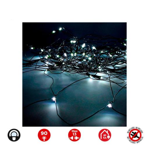 Cortina red easy-connect 2x1,5m 90 leds blanco frio 30v (interior-exterior) edm total 1,62w [0]