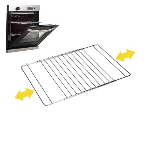 Rejilla para horno cromada extensible 38.5cm hasta 55x31.5cm [1]