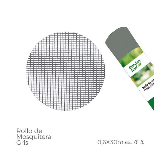 Rollo de mosquitera color gris 0,60x30m [0]