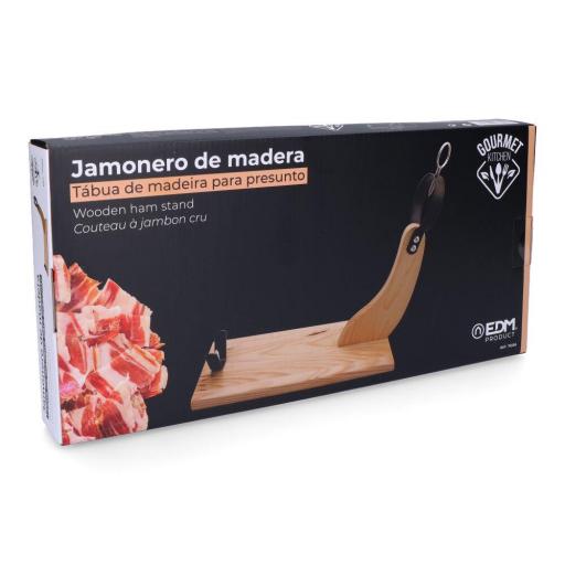 Jamonero de madera de pino claro edm [2]