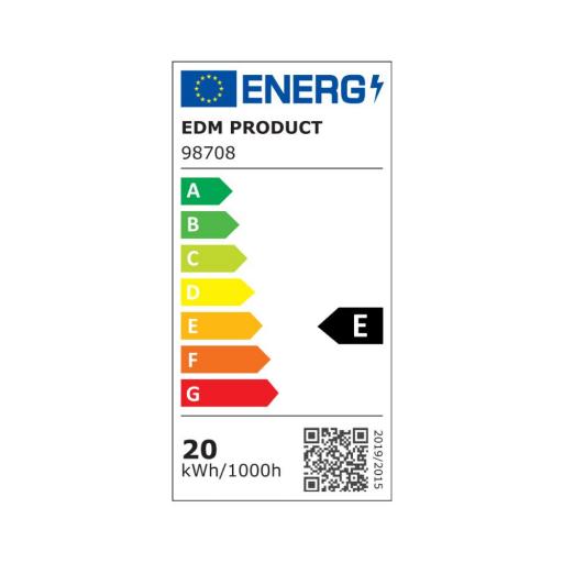 Bombilla standard led e27 20w 2200lm 6400k luz fria ø6,5x12,4cm edm [1]