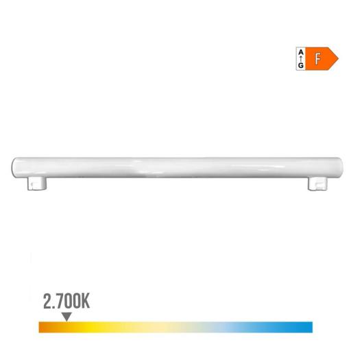 Linestra led 2 casquillos s14s 9w 700lm 2700k luz calida ø3x50cm edm [0]