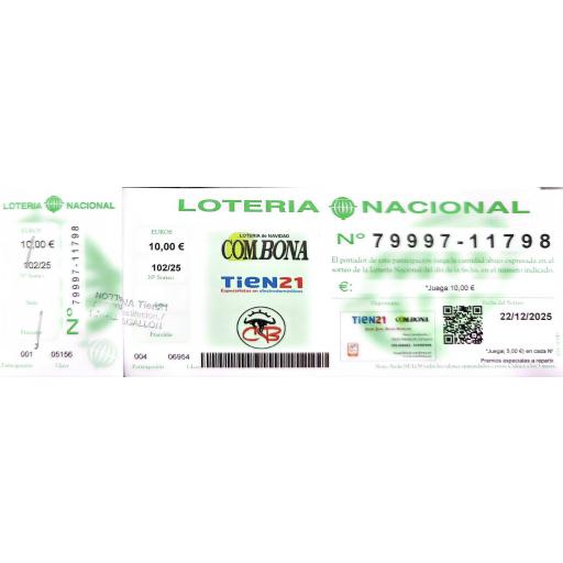 LOTERIA DE NAVIDAD COMBONA