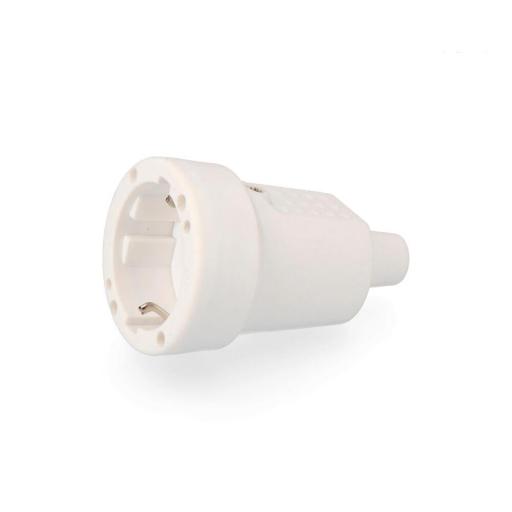 Base aerea pvc 10/16a 250v t/tl ip 44 4,8mm. blanca (envasada) edm [0]