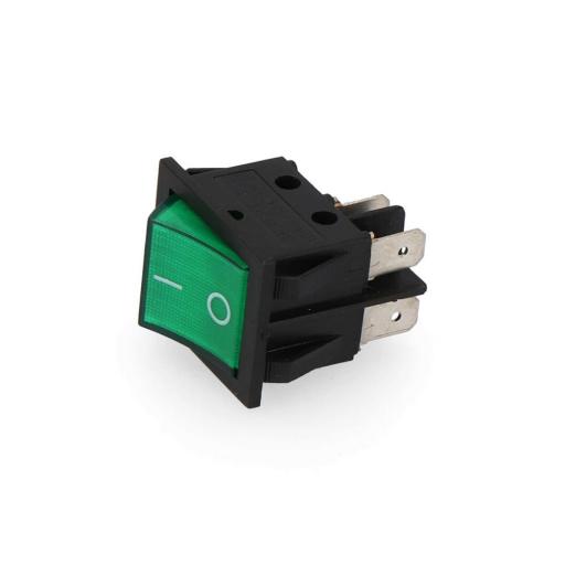 Interruptor bipolar 15a 250v verde (envasado) [0]