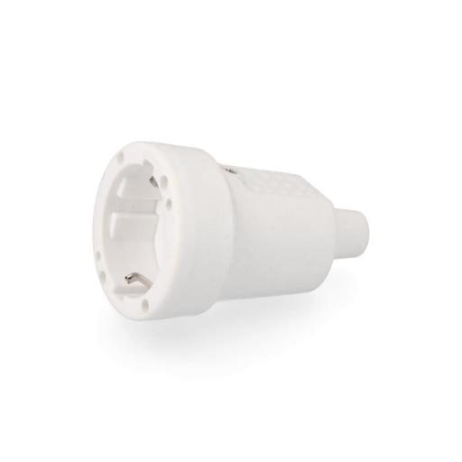 Base aerea de goma 10/16a 250v t/tl ip44 4,8mm blanca (retractilada) edm [0]