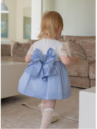 Miranda vestido Bebe Guipur Falda Azul "Ciclamen" 0125/V [2]