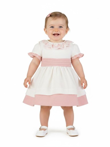 Miranda vestido Bebe Volante Puntilla "Brezo" 0130/V