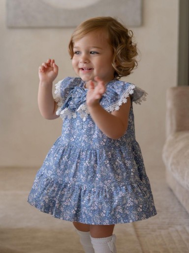 Miranda Vestido Bebe Estampado Flores Cuello "Madreselva" 0148/V [1]