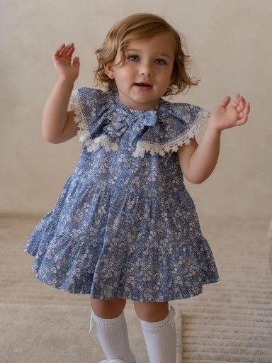 Miranda Vestido Bebe Estampado Flores Cuello "Madreselva" 0148/V [0]