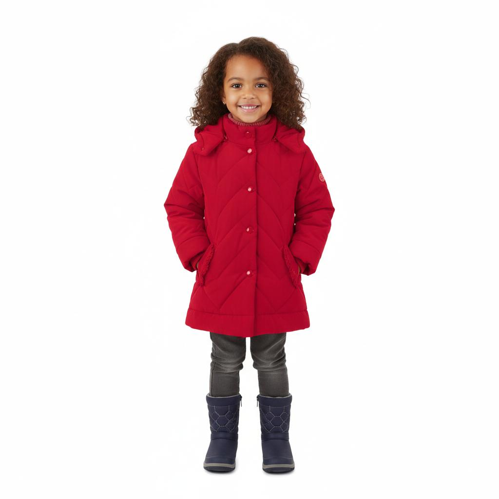 Miranda Abrigo Infantil Guateado Rojo "Goldfinch" 36/0269/A