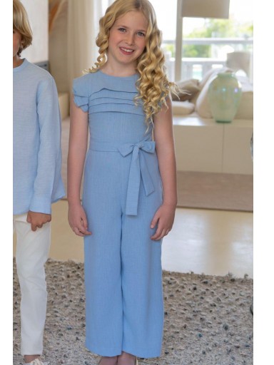 Miranda Mono Niña Sin Mangas Pantalón Largo Azul Lazada "Cintia" 0328/M [2]