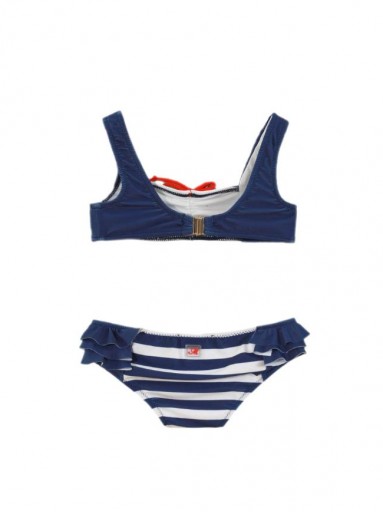 Miranda Bikini Infantil Rayas Marino Cadera Logo 035/0422/BI [2]