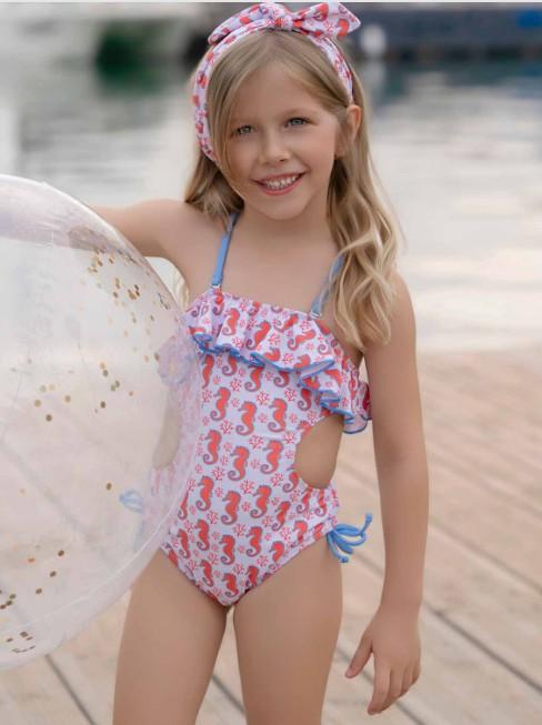 Miranda Bañador Infantil Trikini Estampado Caballitos de Mar "Verbena" 0808/B