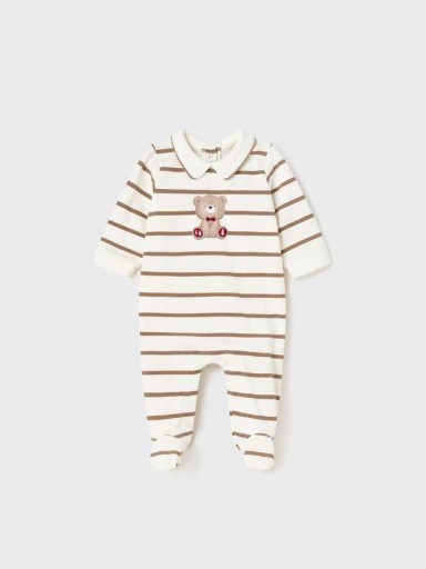 Mayoral pijama con estampado recién nacido 23-01750-043 Cacao [0]