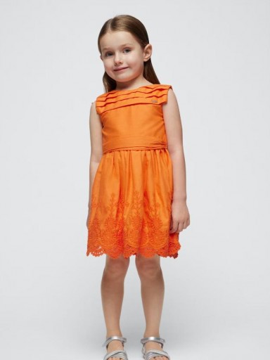 Mayoral vestido bordado 24-03917-062 Naranja