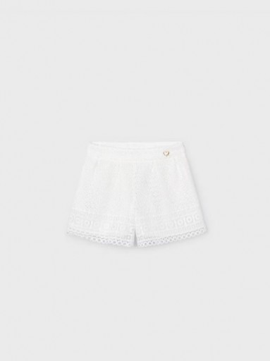 Mayoral short guipur 24-03908-085 Crudo